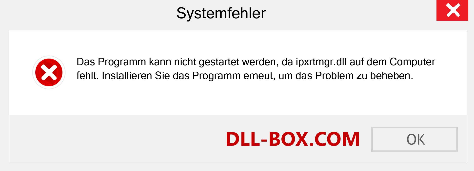 ipxrtmgr.dll-Datei fehlt?. Download für Windows 7, 8, 10 - Fix ipxrtmgr dll Missing Error unter Windows, Fotos, Bildern