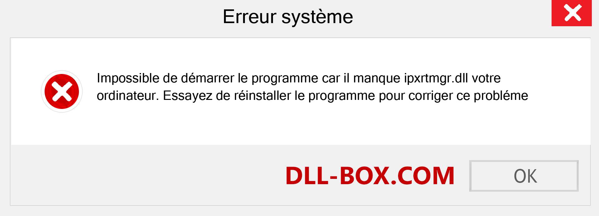 Le fichier ipxrtmgr.dll est manquant ?. Télécharger pour Windows 7, 8, 10 - Correction de l'erreur manquante ipxrtmgr dll sur Windows, photos, images